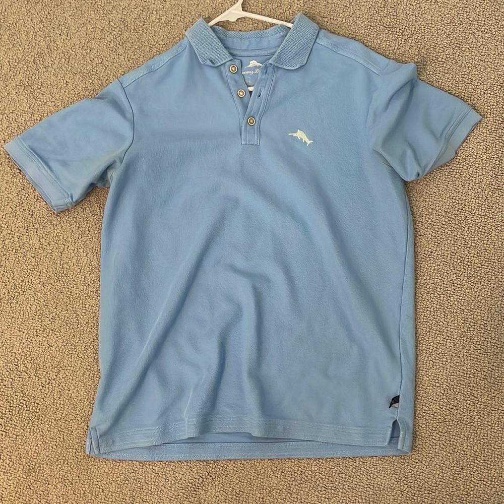 Tommy Bahama bamboo colored shirt